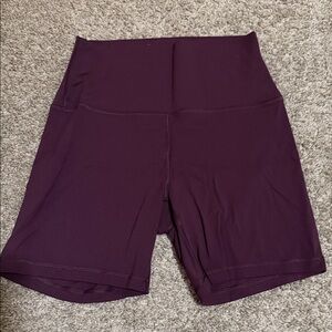CRZ YOGA Women's Dark Purple Bike Shorts